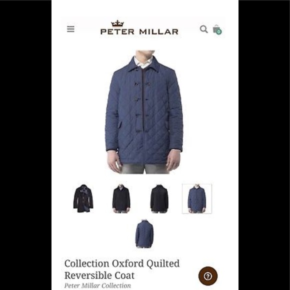 Peter Millar Cashmere and Wool Reversible Coat. - Picture 5 of 8